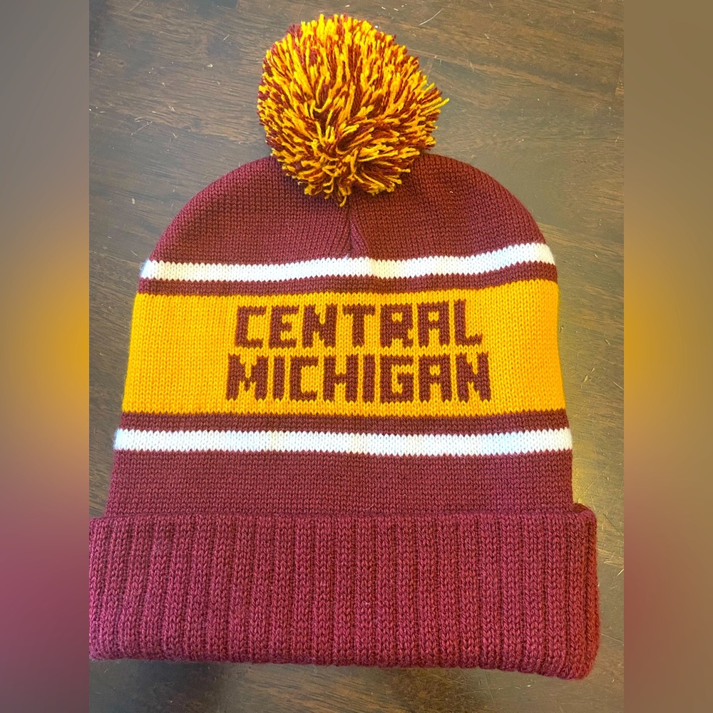 Central Michigan University Pom Beanie, OS